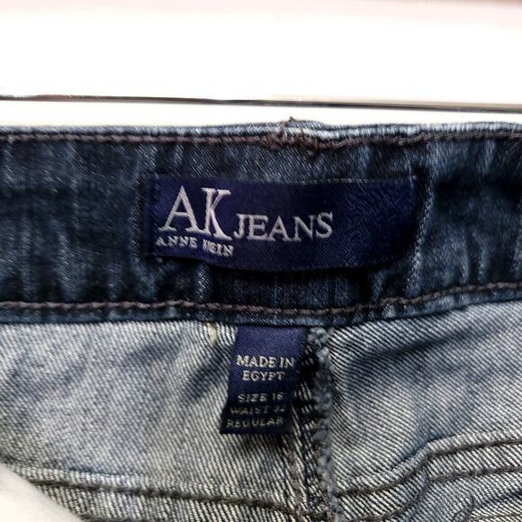 Anne Klein Jeans Size 16 Capri Waist 32 Regular Strait Leg Pockets Butto… - Picture 7 of 9